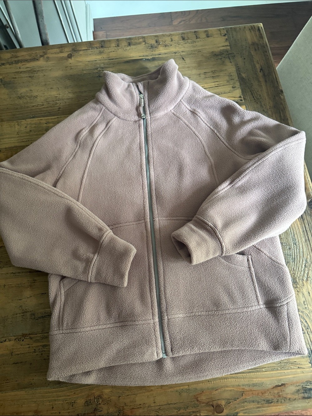Lululemon Women’s Plush Zip-Up fleece Jacket in Dusty Rose